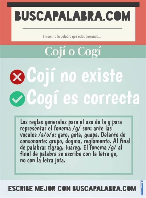 cogi o coji|Como se escribe coji o cogi